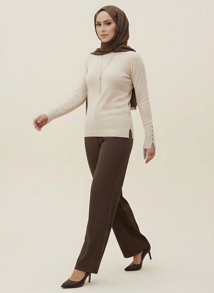 Pamuklu Kol Detaylı Body - Siyah