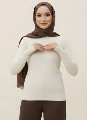 Pamuklu Kol Detaylı Body - Siyah